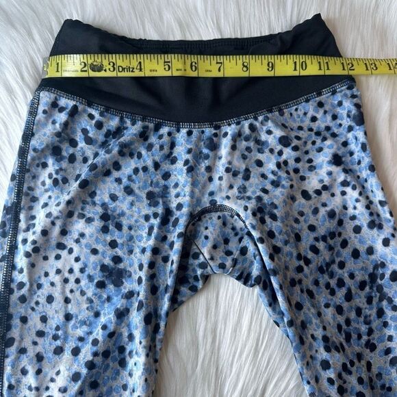 PRISMSPORT Blue & Black Pongo Print Classic Ankle Leggings Size XS - Picture 6 of 9